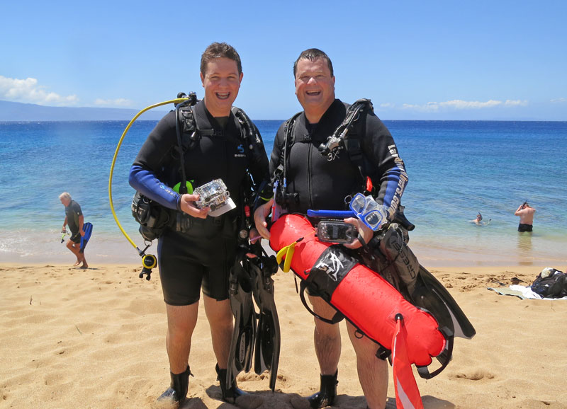 Dylan Vecchione (left), with his father, Maurizio Photo by CORAL staff