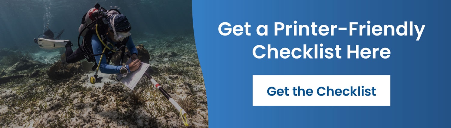 Get a printer-friendly checklist here - get the check list