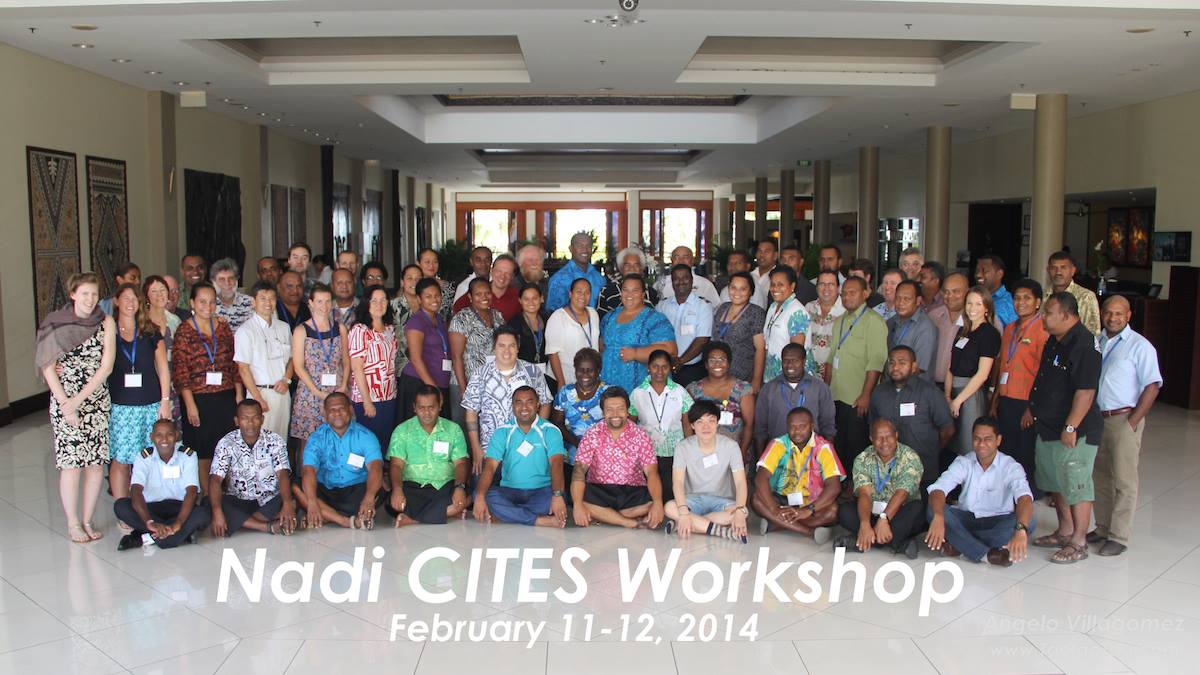 Participants at the CITES workshop in Fiji, February 2014. Photo by CORAL staff