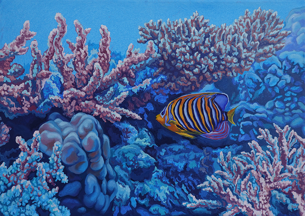 coral reef painting
