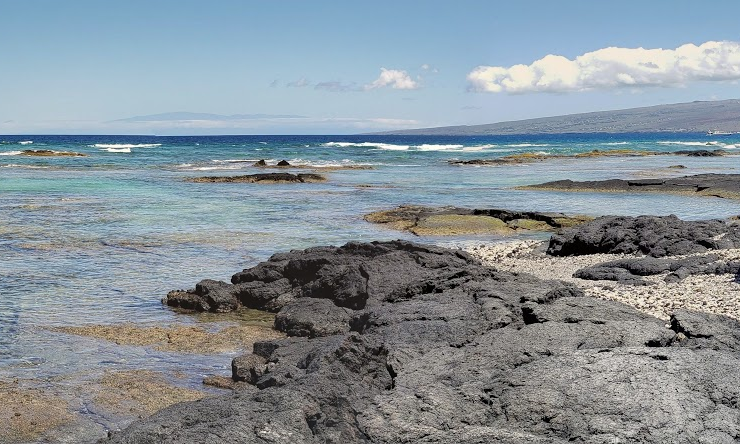 University of Hawaii Hilo students and alumni test water quality in Puako, Hawaii for the Department of Health