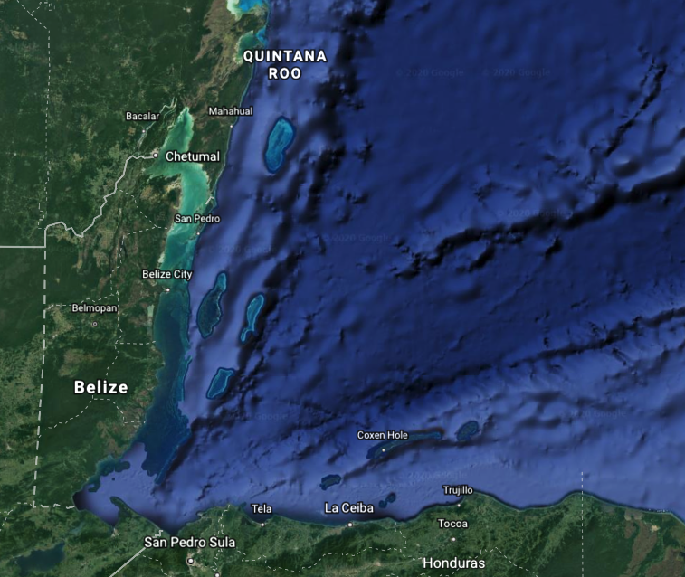 The Mesoamerican Reef map